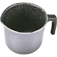 Alluflon Tradizione Italia Cazo para Leche con Boquilla- aluminio- Negro- 10 cm